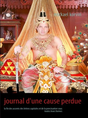 cover image of journal d'une cause perdue